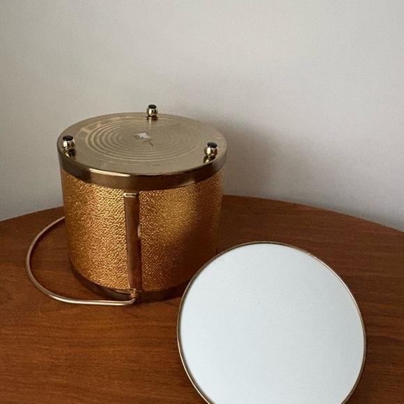 MCM Starbust Textured Gold Ice Bucket with Handle - Picture 5 of 12